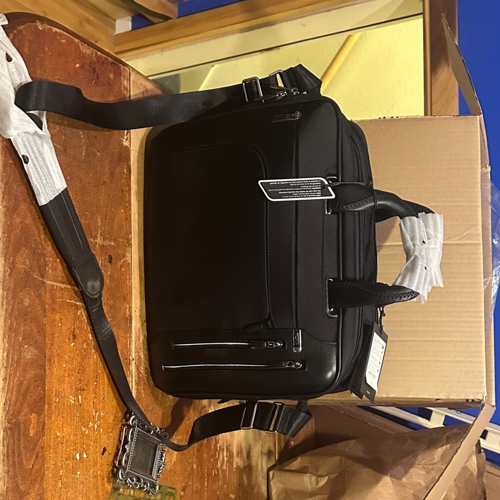 Tumi Black Laptop Bag for Men